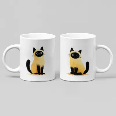 20oz Pastel-Inspired Siamese Cat