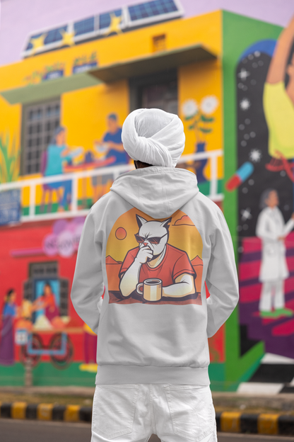 Cool Cat Hoodie – Sunset Coffee Edition | Grumpy Cat Club