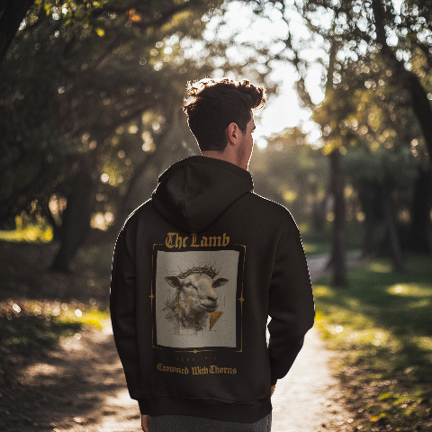 Heavy Blend Hoodie - The Lamb with the Crown of Thorns
