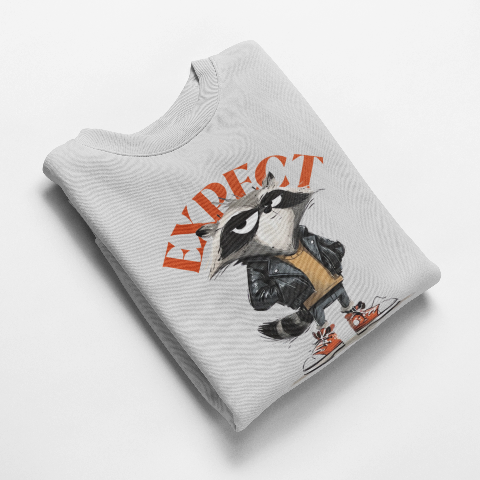 Unisex Oversized Heavyweight Sweatshirt - Street Raccoon