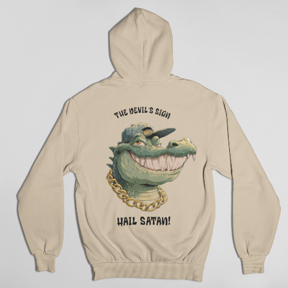 Heavy Blend Hoodie - Retro Hip Hop Croc Americana Illustration