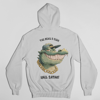 Heavy Blend Hoodie - Retro Hip Hop Croc Americana Illustration