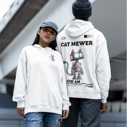 Heavy Blended Hoodie - Standing Mechanical Cat
