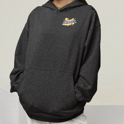 Heavy Blend Hoodie - Hip-hop street retro white bear carrying a speaker