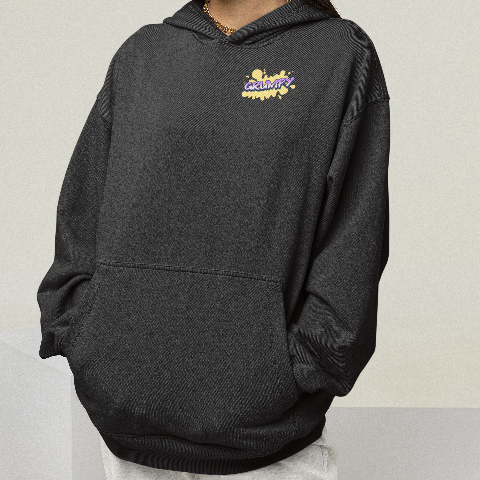 Heavy Blend Hoodie - Hip-hop street retro white bear carrying a speaker