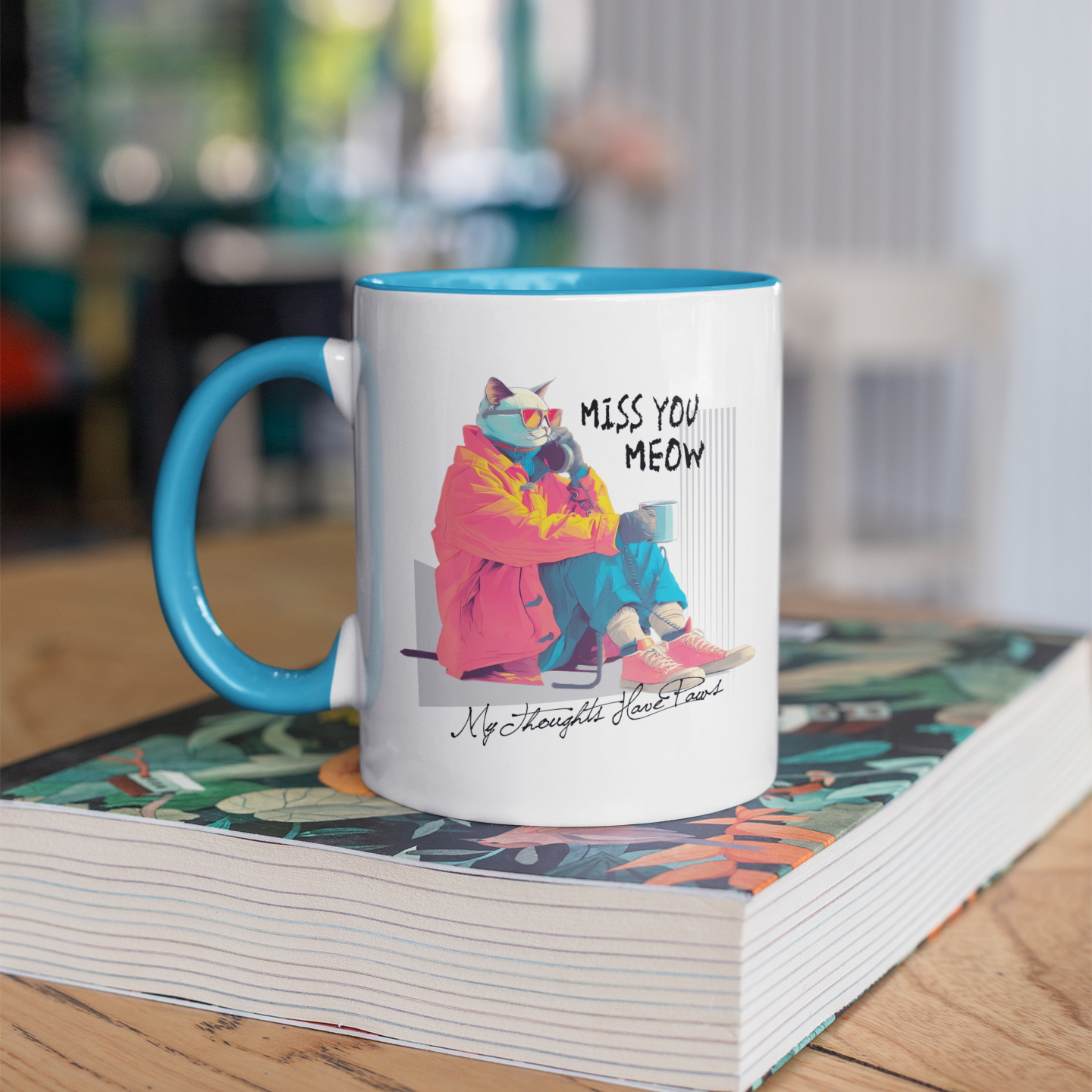 Funny Cat Mug with Color Inside – Cute Gift for Coffee Lovers, Cat Fans & Friends | Grumpy Cat Club