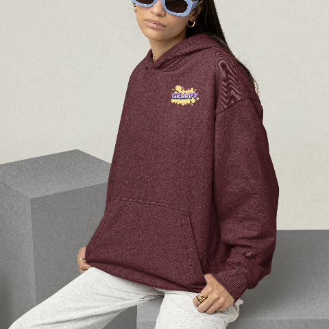 Heavy Blend Hoodie - Hip-hop street retro white bear carrying a speaker