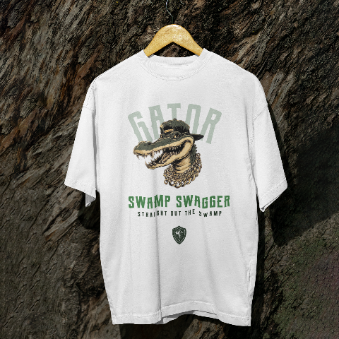 Classic Comfort T-Shirt - Hip Hop Retro Crocodile
