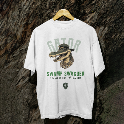 Classic Comfort T-Shirt - Hip Hop Retro Crocodile