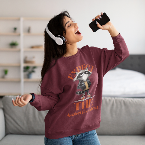 Unisex Oversized Heavyweight Sweatshirt - Street Raccoon