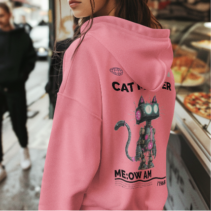 Heavy Blended Hoodie - Standing Mechanical Cat