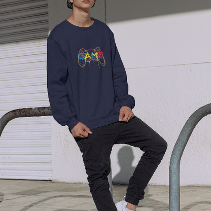 Unisex Oversized Heavyweight Sweatshirt Melting game handle colorful streamline