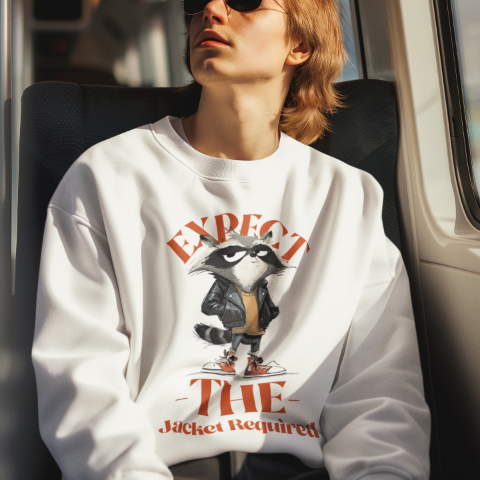 Unisex Oversized Heavyweight Sweatshirt - Street Raccoon