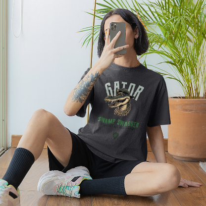 Classic Comfort T-Shirt - Hip Hop Retro Crocodile