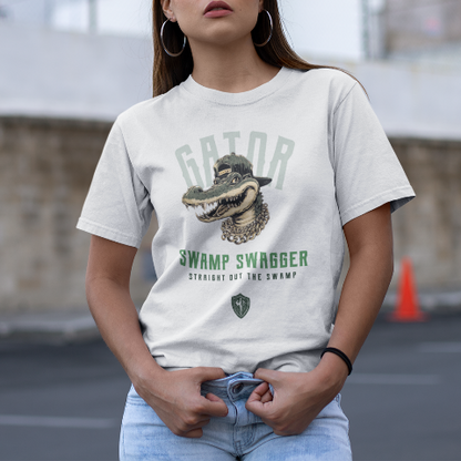 Classic Comfort T-Shirt - Hip Hop Retro Crocodile
