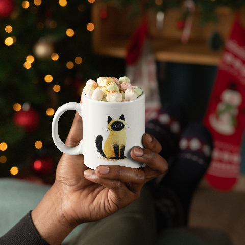 20oz Pastel-Inspired Siamese Cat 2